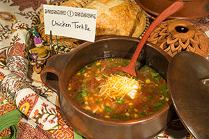 Chicken Tortilla Soup in Lombok Chili Pot