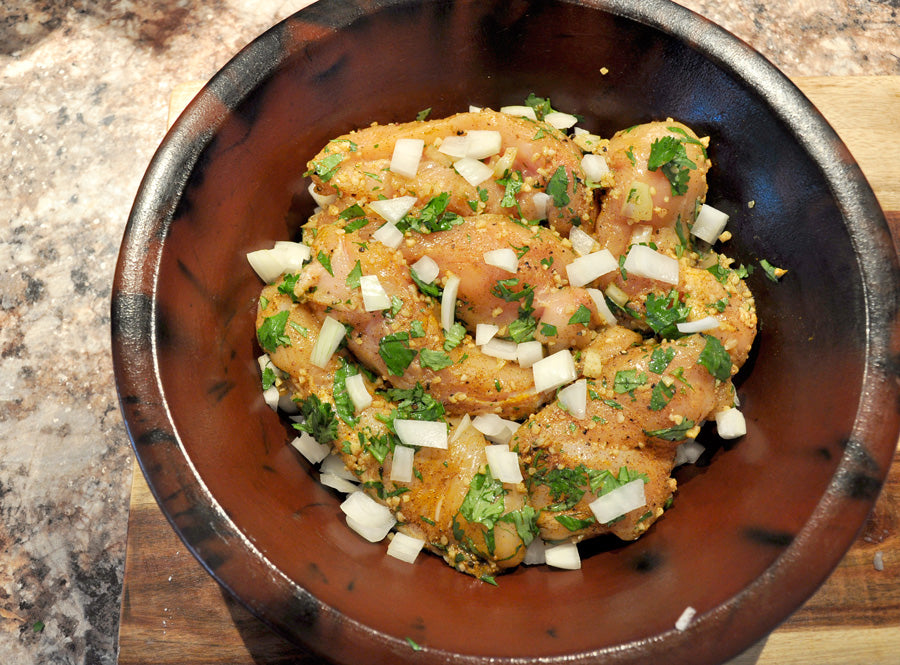 Tagine - Clay Pot Cooking - Dinner Party Recipe - Chicken with Apricots and Almonds - Caring and Curing