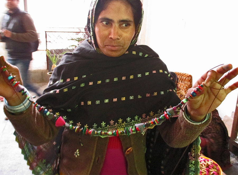 Resourcefulness & Innovation: Tara Projects, Art Teacher Necklace, Handmade Beads