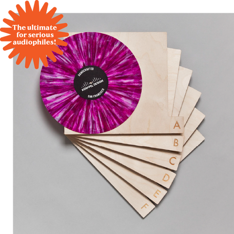 wood record dividers gift guide