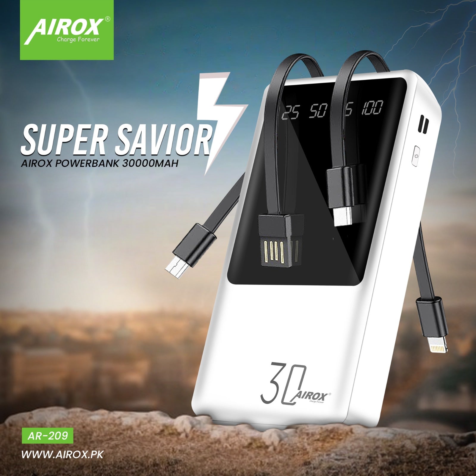Airox 30000 Mah Power Bank Price in Pakistan - Affordable  –