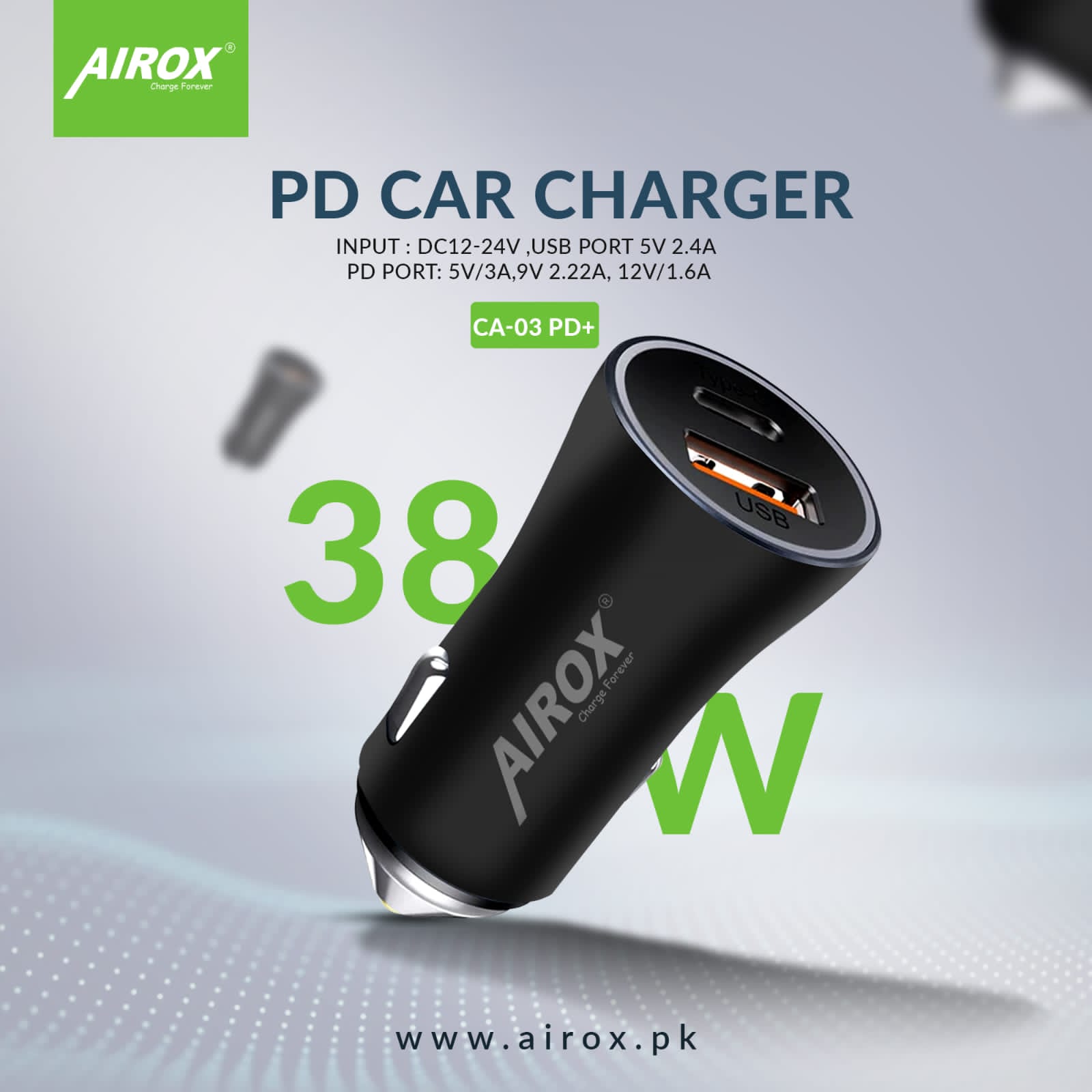 Airox super Fast Car charger