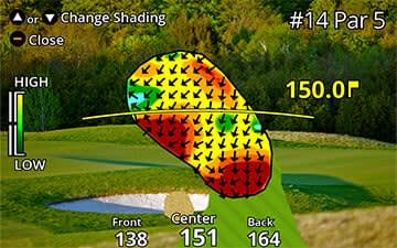 Garmin Approach® Z82 Golf Range Finder Green Contour Data