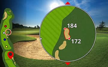 Garmin Approach® Z82 Golf Range Finder Hazard View