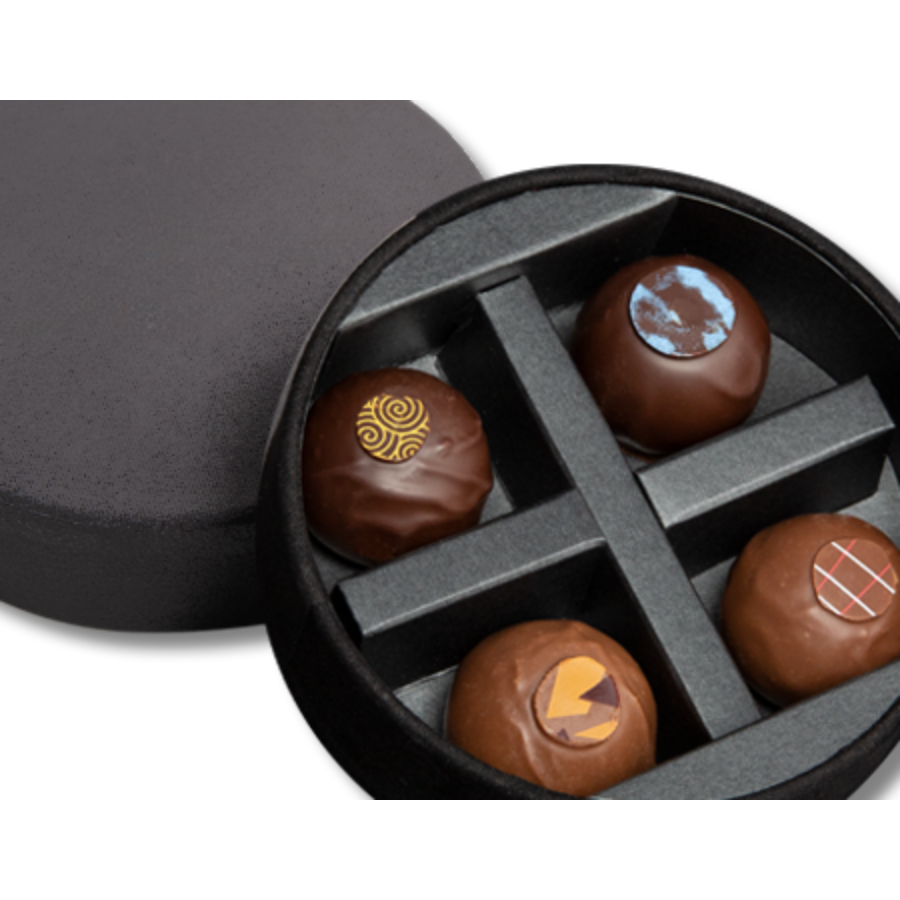 Eclipse | Truffle Box with Traditional Truffles | 4pc - Le Belge Chocolatier product image