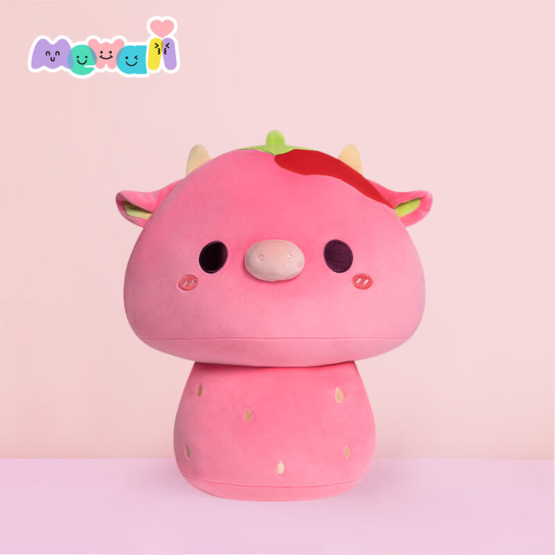 Mewaii® Mushroom Family Avocado Cow Kawaii Plush Pillow Squish Toy