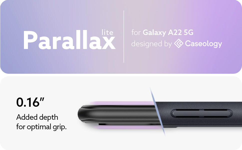 Funda Caseology Parallax Lite Para Galaxy A22 5g Gris