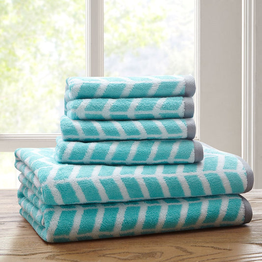 Plume 100-percent Cotton Feather Touch Antimicrobial Towel 6 Piece Set by  Beautyrest - On Sale - Bed Bath & Beyond - 33544853