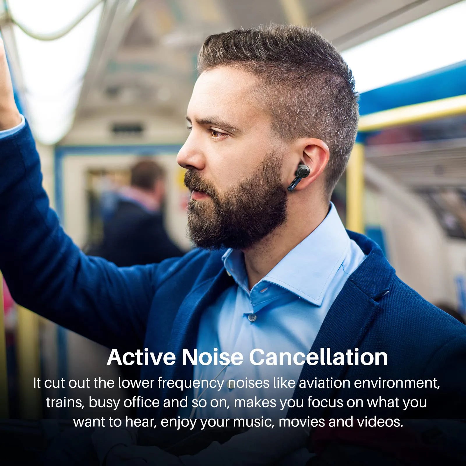 TOZO nc2 anc earbuds black