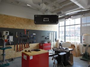 Industrial-Maid-Ambient-Air-Cleaner in University of Nebraska, Lincoln innovation Campus Maker's Space