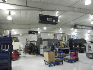 Industrial Maid Ambient Air Cleaner T3000 in a Nebraska based component manufacturer facility