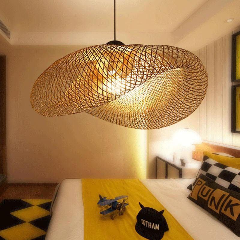 japanese bamboo pendant light