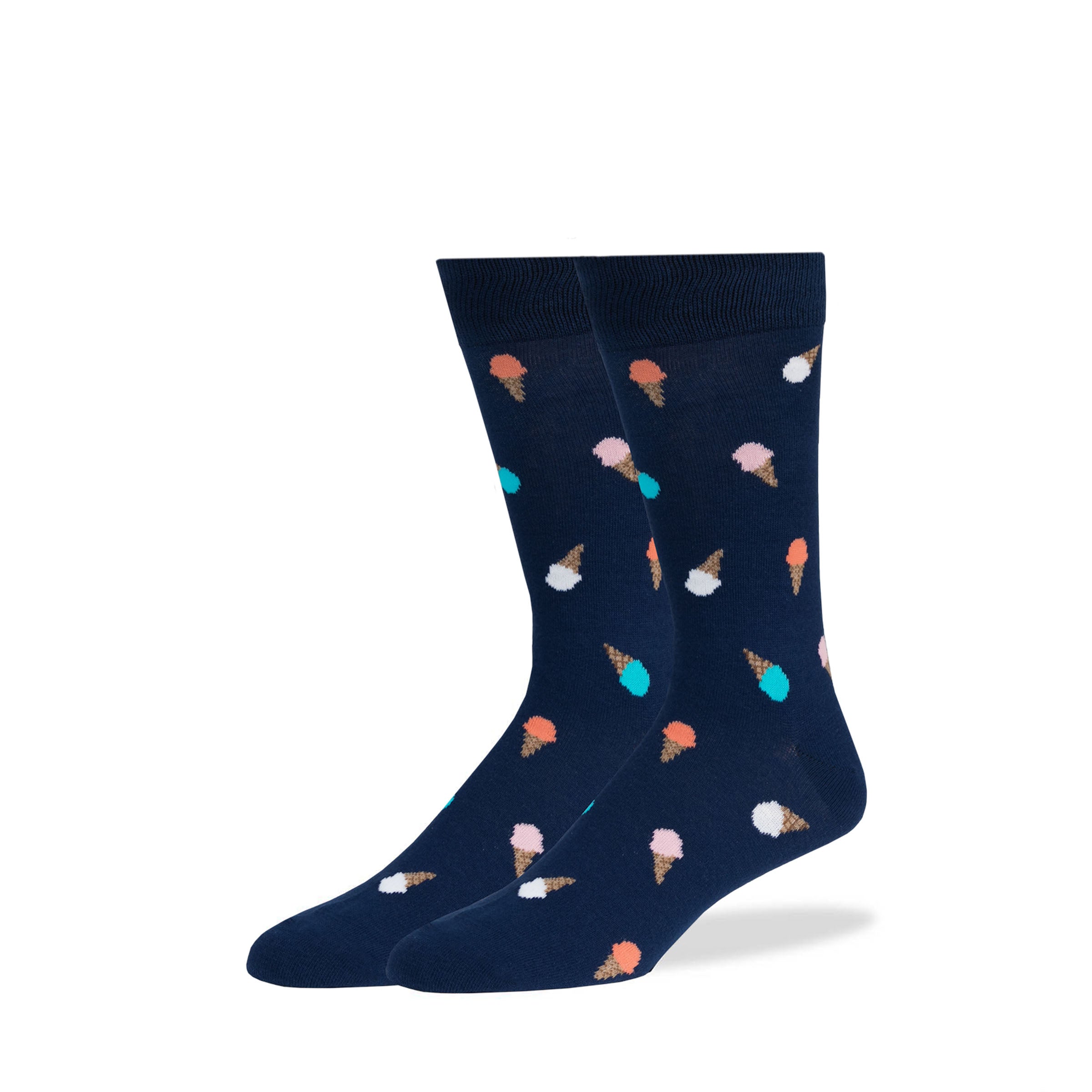 navy and coral mens socks