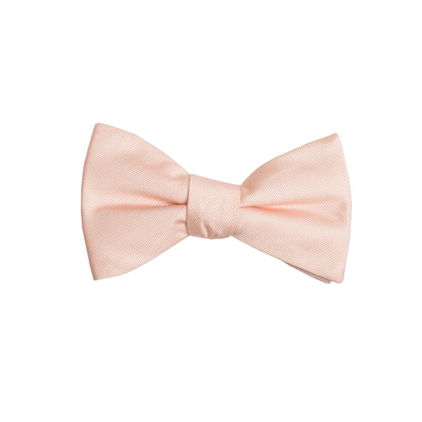 Solid Blush Bow Tie (Self-tie) (Wall Street) - SprezzaBox