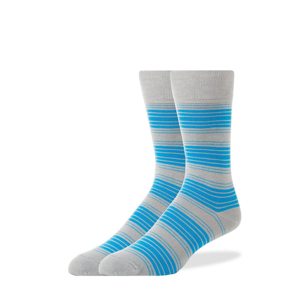 Blue Gradient Stripe Socks - SprezzaBox