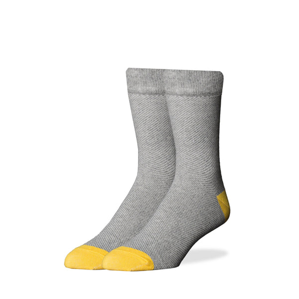 Gray Birdseye Socks - SprezzaBox