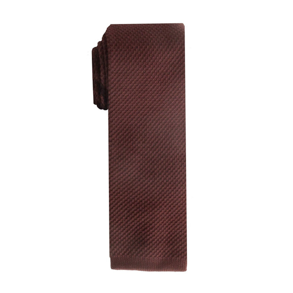 Brown Cotton Knit Tie (Brooklyn) - SprezzaBox