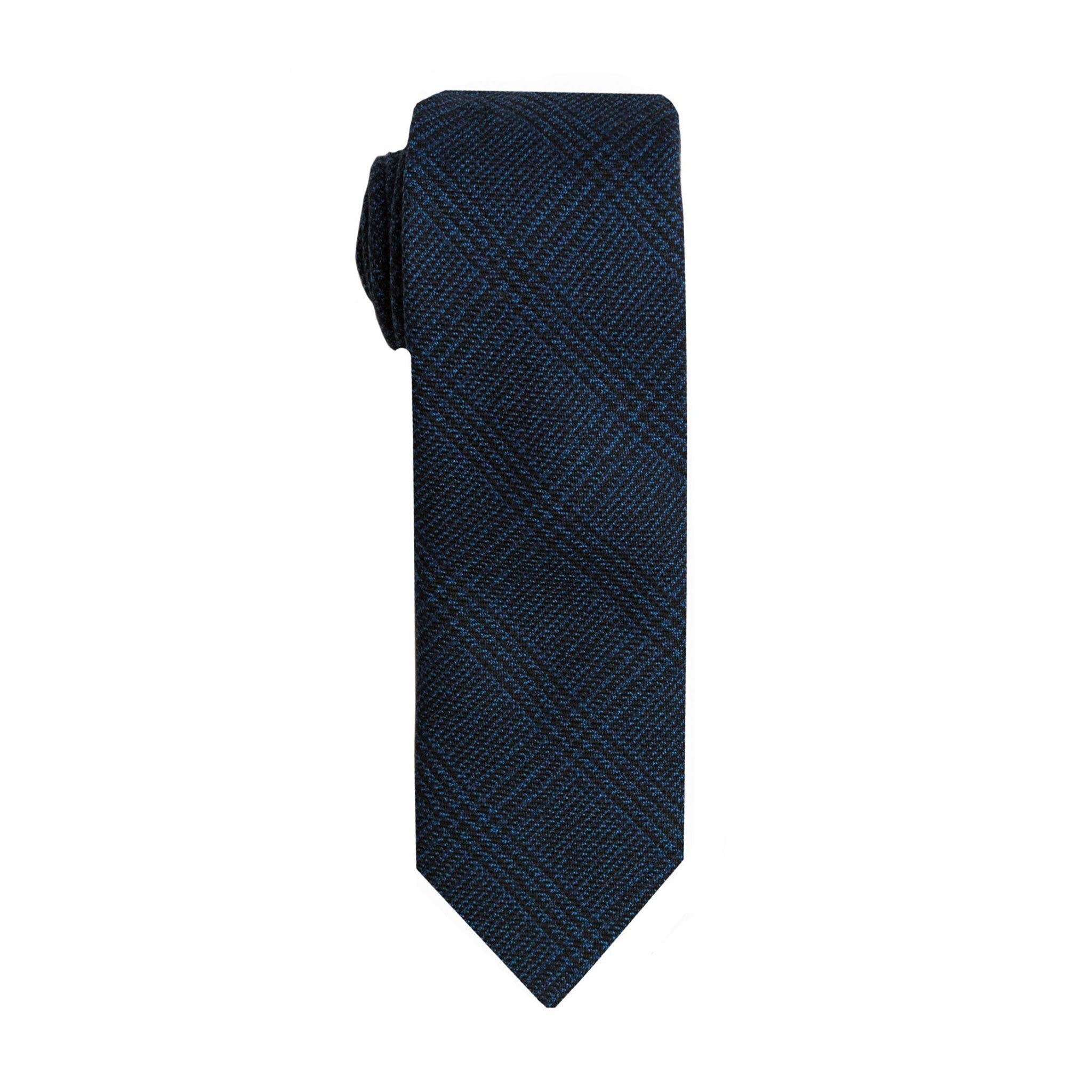 Indigo Plaid Tie (Wall Street) - SprezzaBox