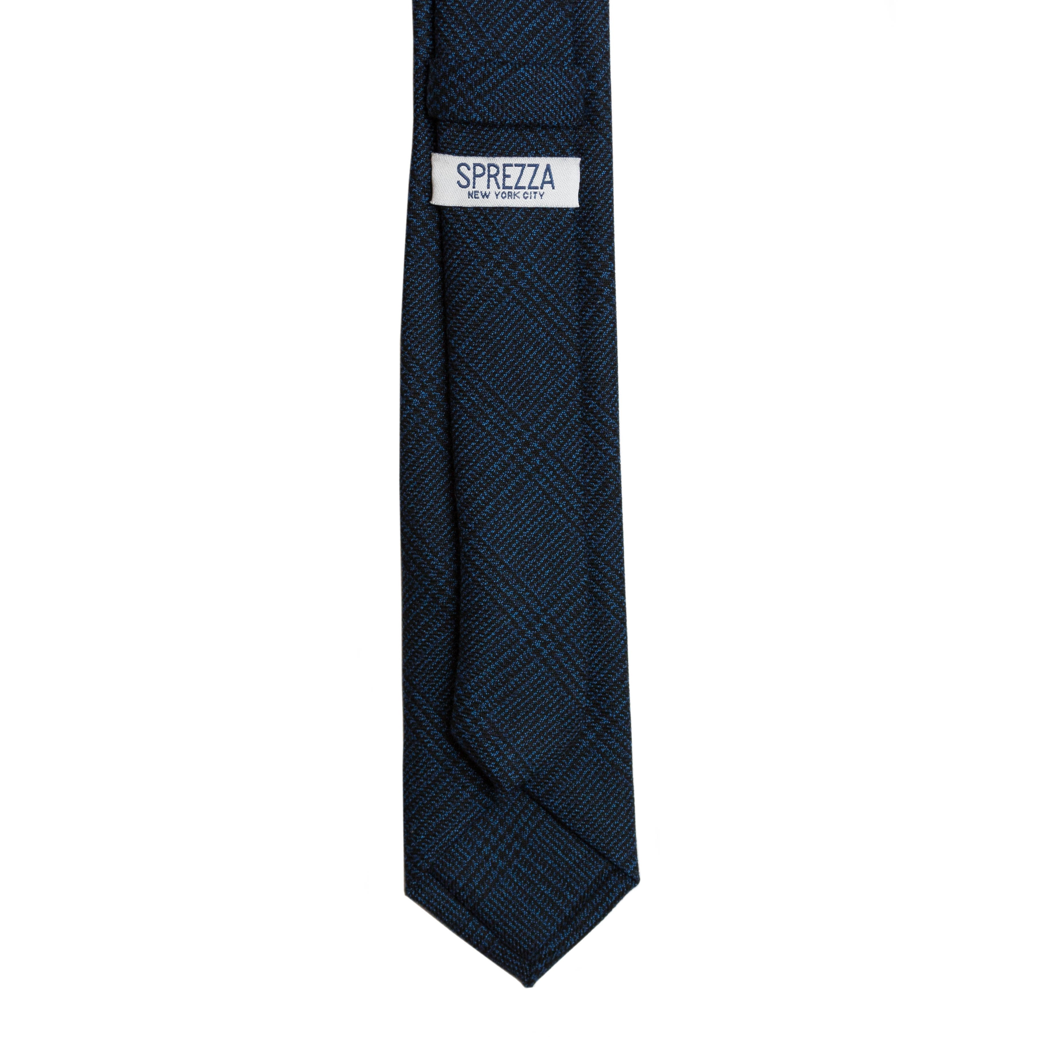 Indigo Plaid Tie (Wall Street) - SprezzaBox