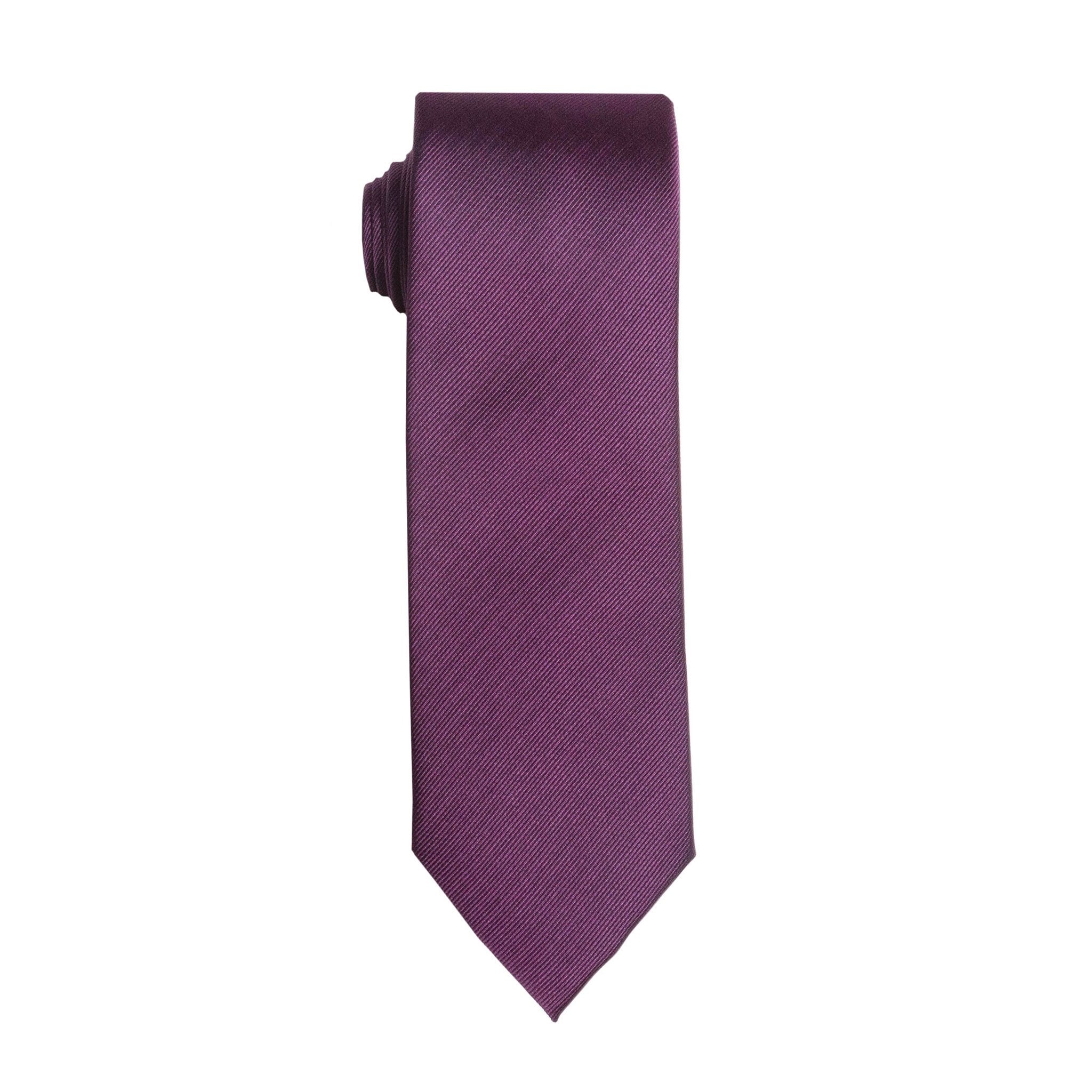 Solid Deep Purple Tie (Wall Street) - SprezzaBox