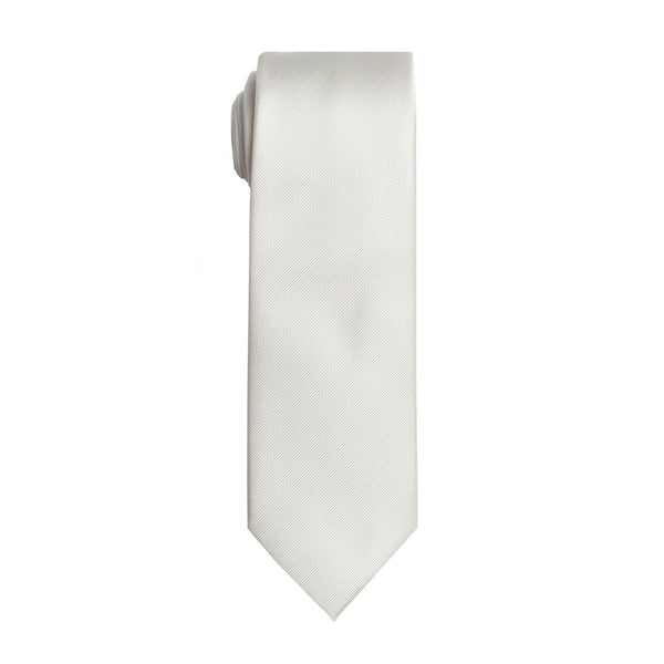 Solid White Tie (Wall Street) - SprezzaBox