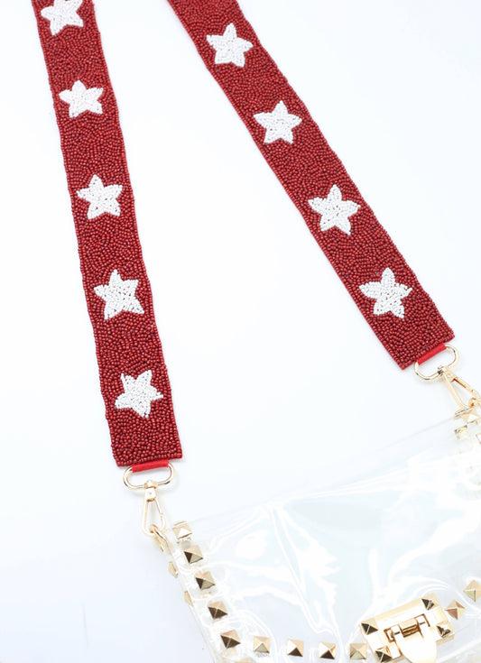 Sammy Star Blue Red Sequin Crossbody Strap – Caroline Hill