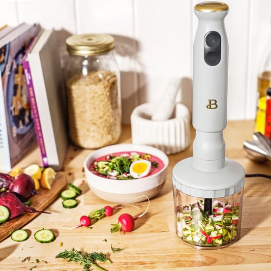 Beautiful 5-Speed 1000W Electric Juice Extractor with Touch Activated Display White Icing by Drew Barrymore