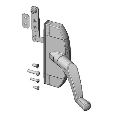 YKK AP 戸先内外締り錠（２ロック仕様） ホワイト 【品番：YW