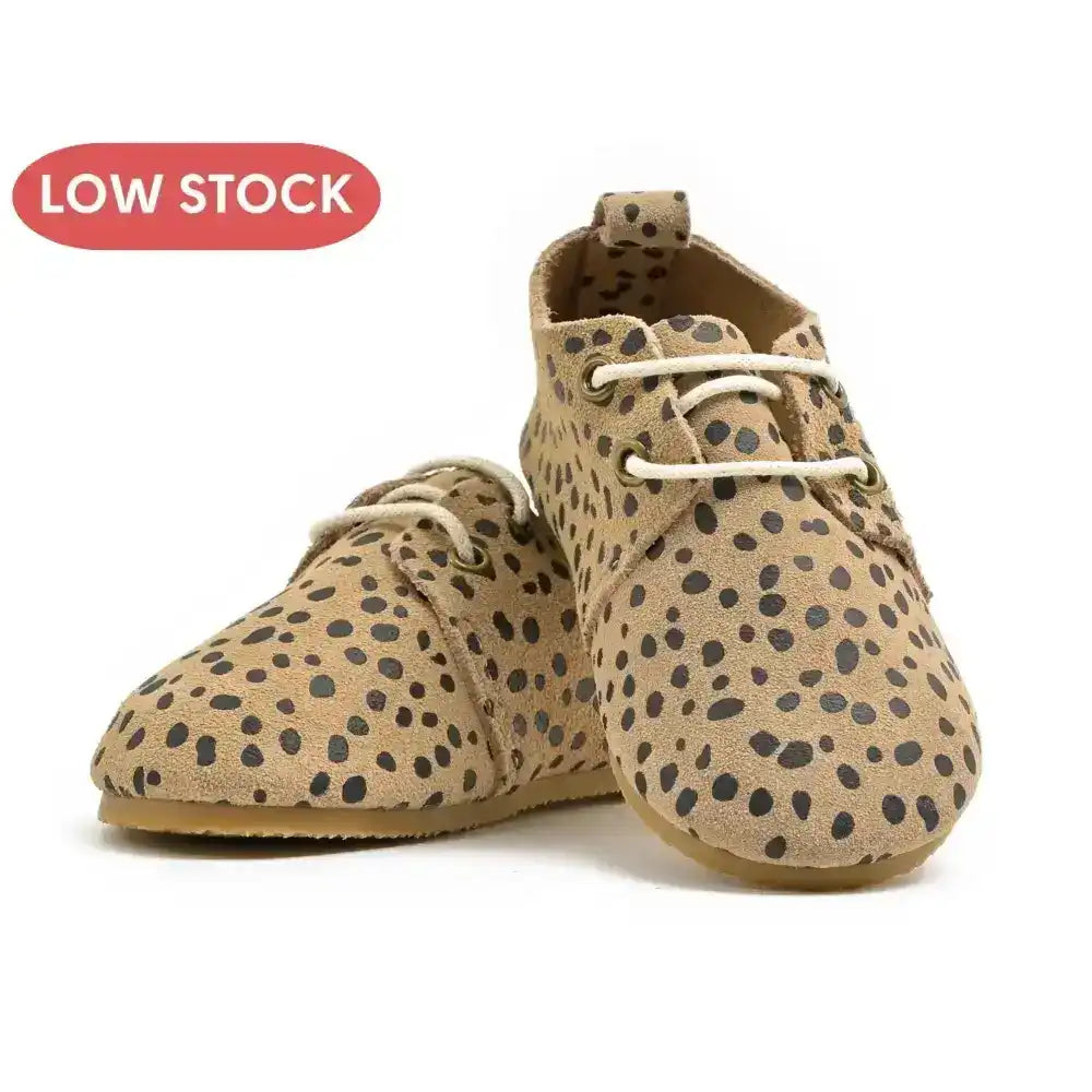 Cheetah - Low Top Oxfords - Hard Sole