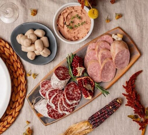artisan cheese platter, french platter, french charcuterie meats
