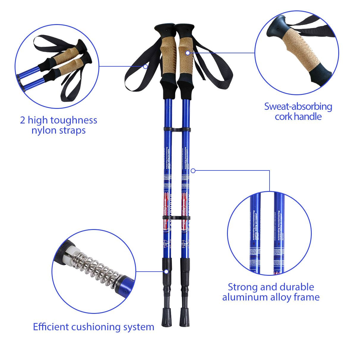 Hiking Pole Adjustable 65-135 Cm