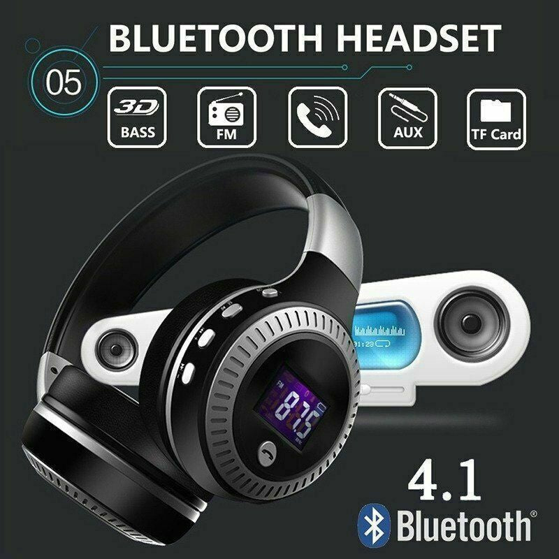 Over-Ear Stereo Wireless Bluetooth Headphones with Noise Cancelling Technology