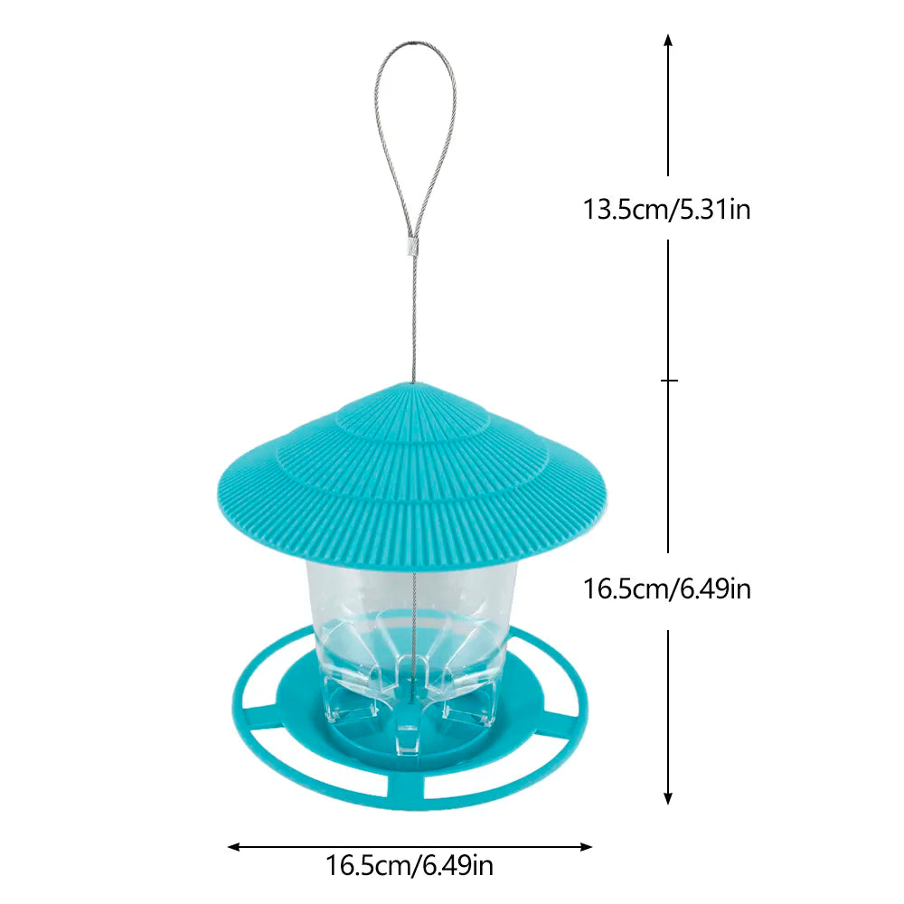 Outdoor Bird Feeder, Hanging Nut Feeding Multiple Hole Dispenser