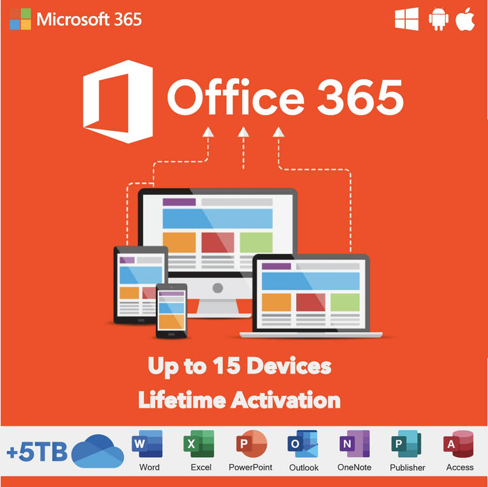 Microsoft Office 365 Professional Plus (PC/Mac/Tablet)- Lifetime Subsc —  Kymakers-Authorized seller