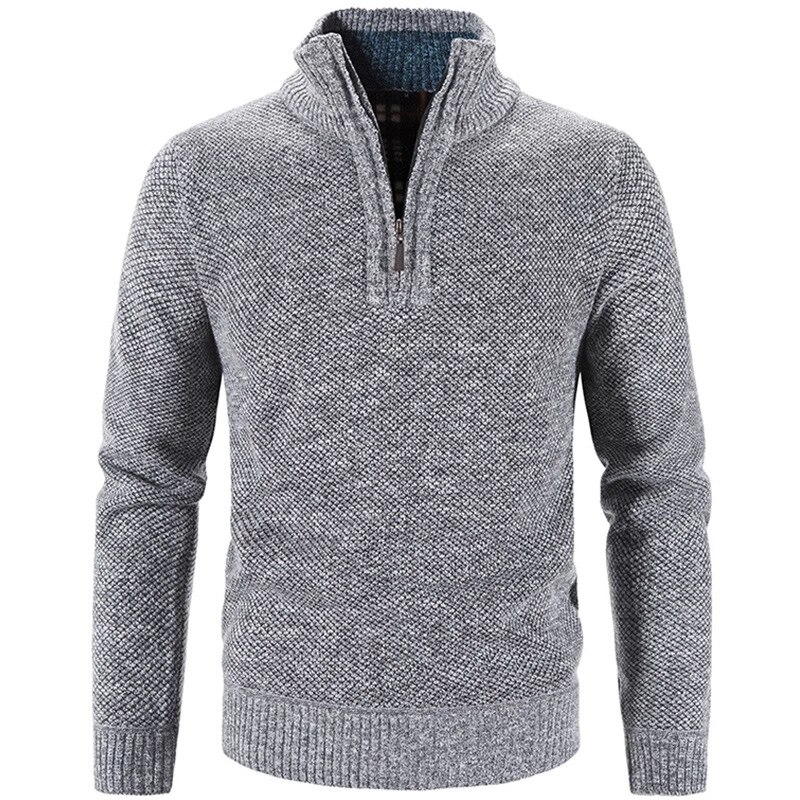 Werner - Fleece Rollkragen Pullover Halber Zipper – Mondevo