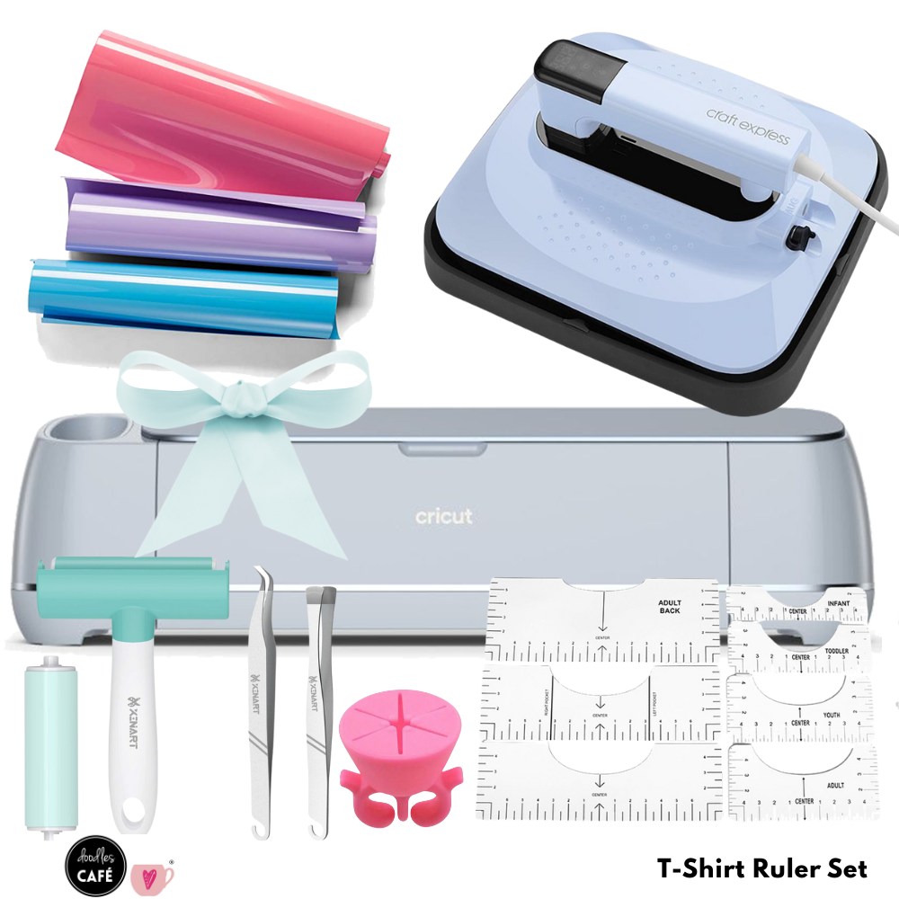 Cricut Maker 3 Machine - Doodles Deluxe Heat Press Softy Bundle Plus Workshop