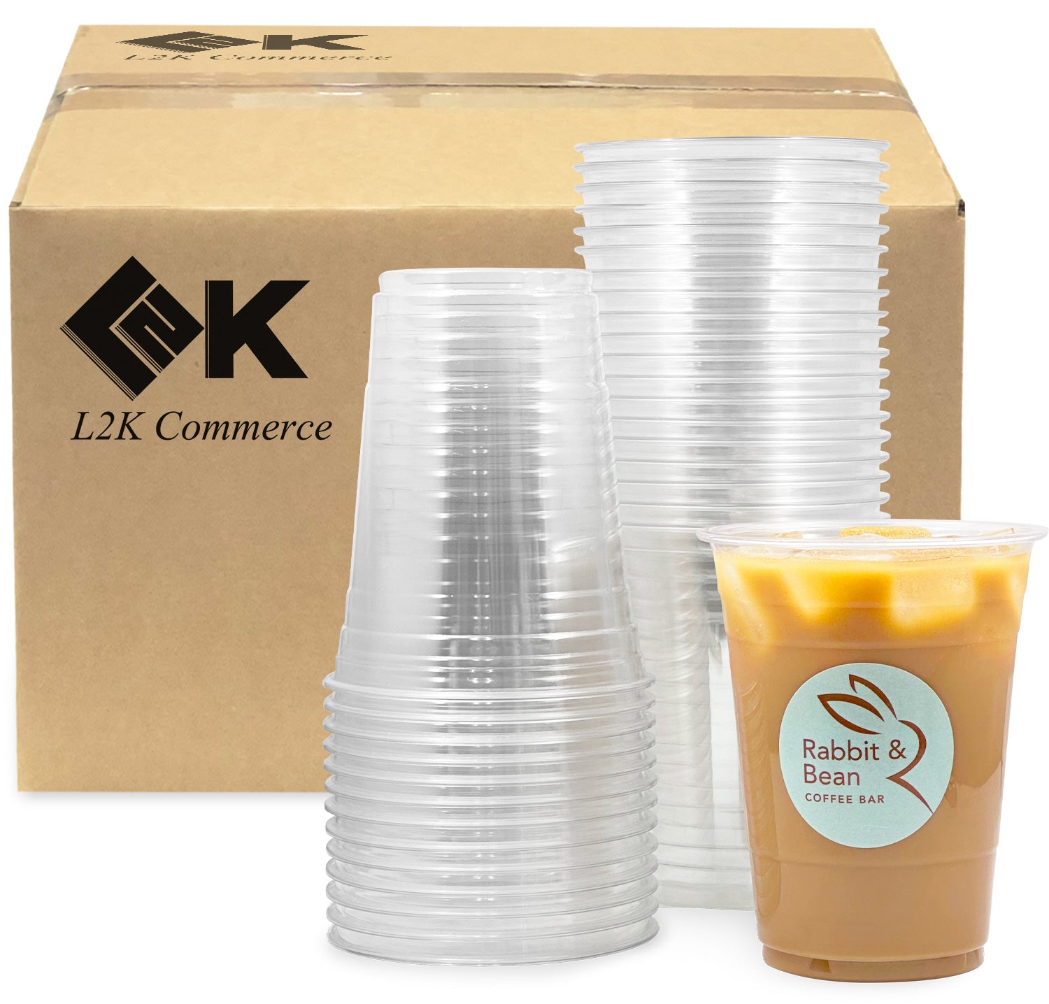 [1000 Sets] 16 oz Clear Coffee Cups with Strawless Sip Lids, Clear Plastic  Cups, Disposable Coffee Cups with Lids, Iced Coffee Cups ( 1000 Cups with