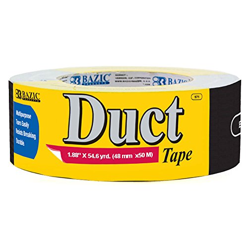 BAZIC 1.88" X 60 Yards Black Duct Tape