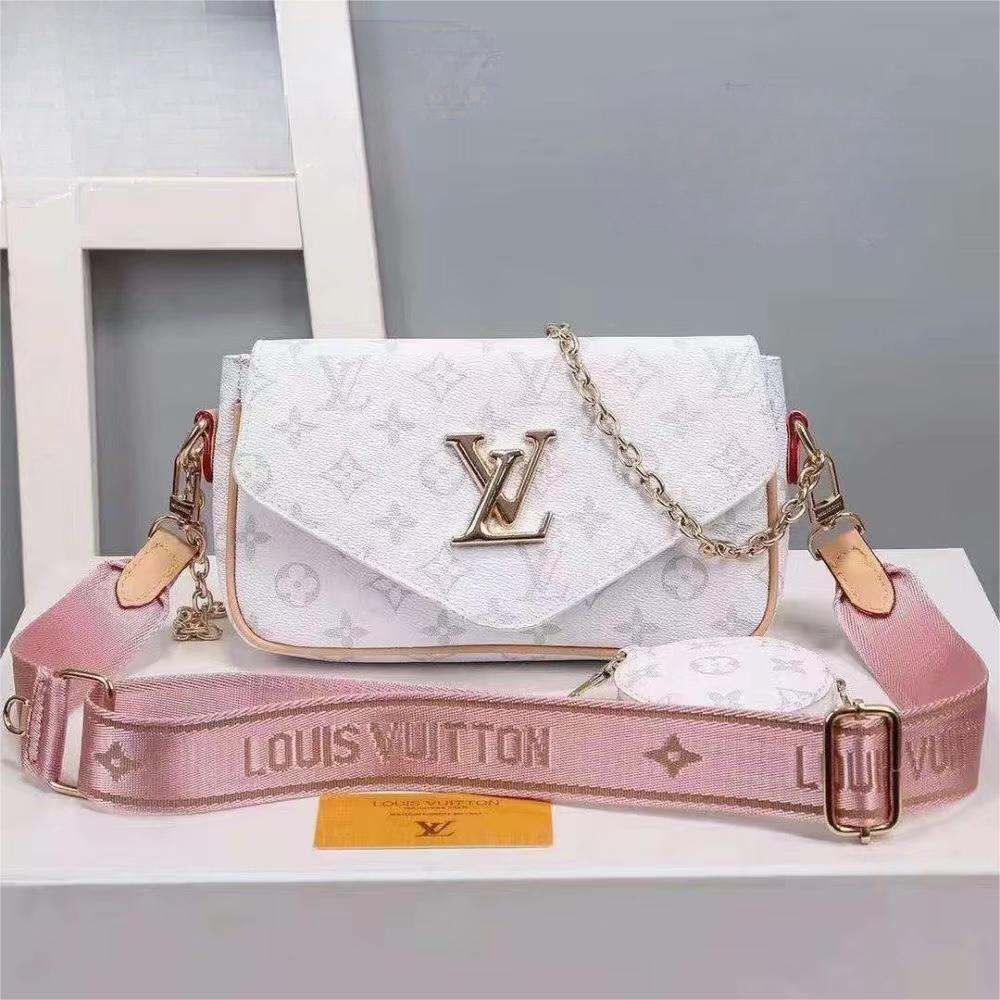 LV Louis Vuitton Fashion lady bags Handbags Bag Shoulder Wallet Two-piece suit