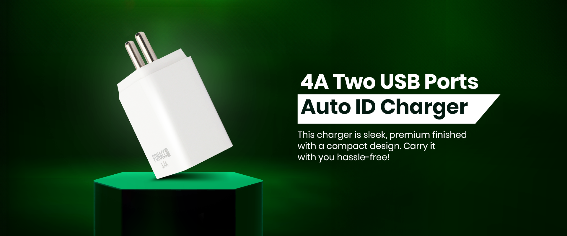 3.4A Two USB Ports Auto ID Charger