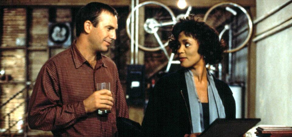 Kevin Costner & Whitney Houston in The Bodyguard