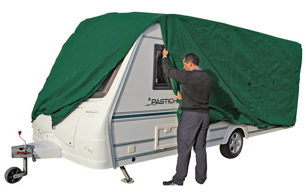Fitting a caravan cover