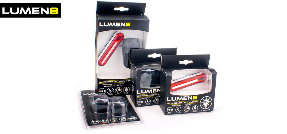 Lumen8 Bike Light Range