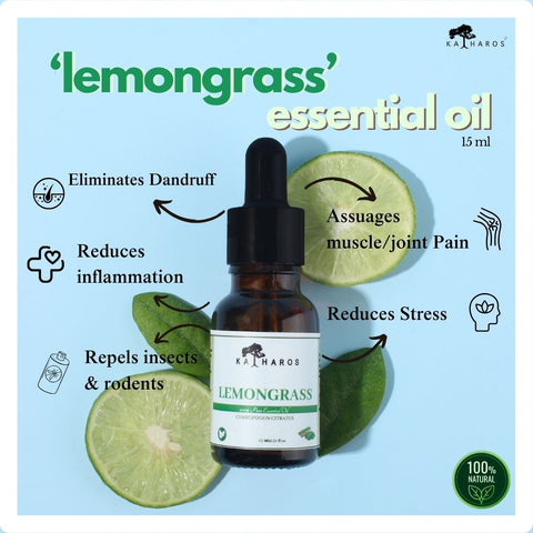 Katharos Lemongrass Essential Oil 15 mL