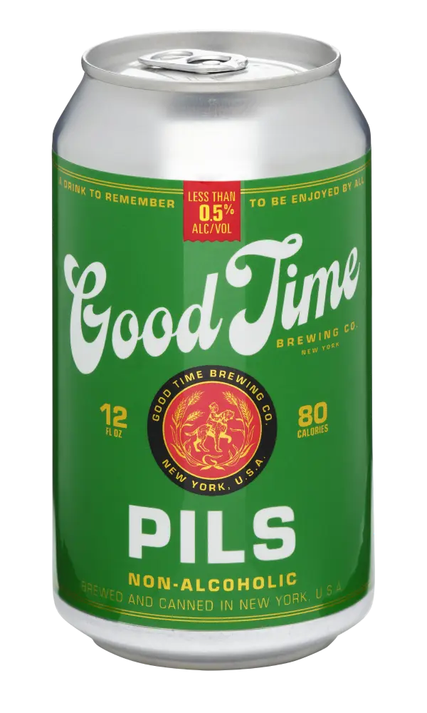 A can of Good Time Brewing's NA Pilsner