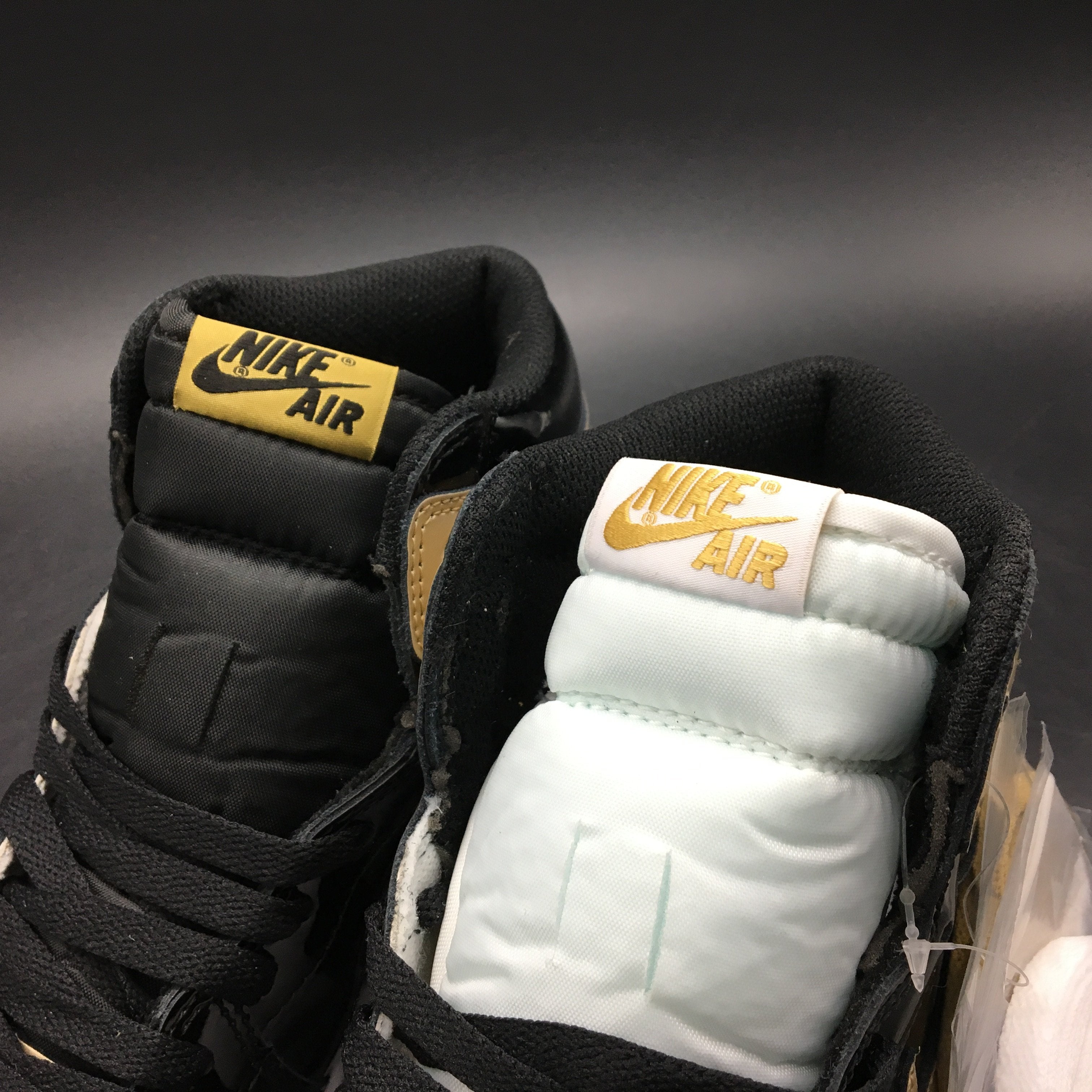 Air Jordan 1 Retro High Gold Top 3 861428-001 from cdkick