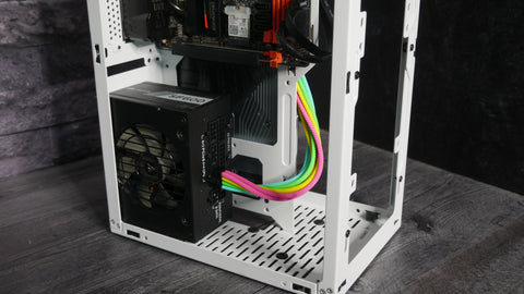 Cable Sleeving Guide-Sleeved cable to PSU