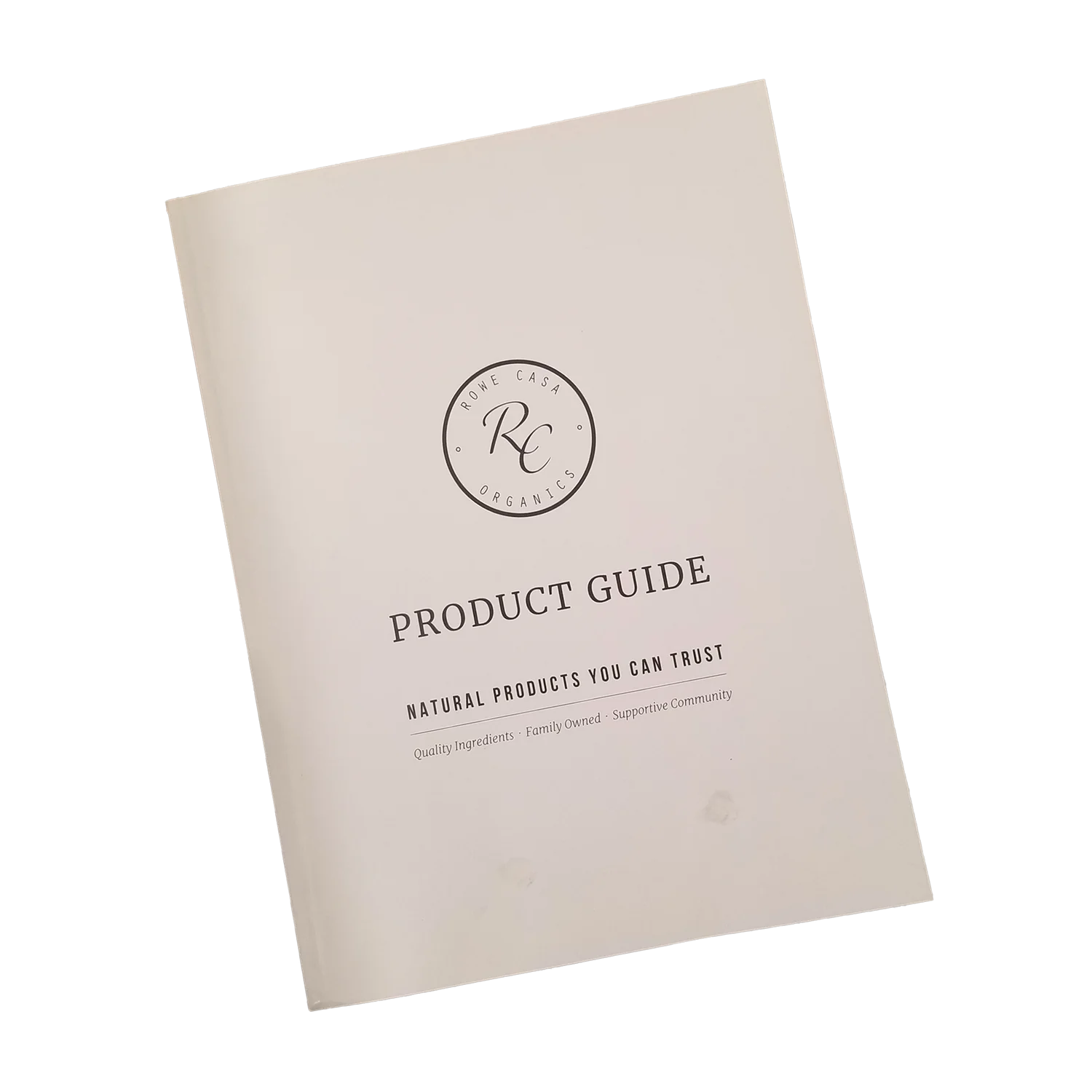 Rowe Casa Organics Product Guide Book