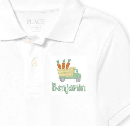Easter Monogram Polo Shirt