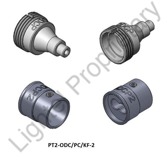 PT2-ODC/PC/KF-2 ; Guide and universal female tip for ODC female connectors (2 Channel)